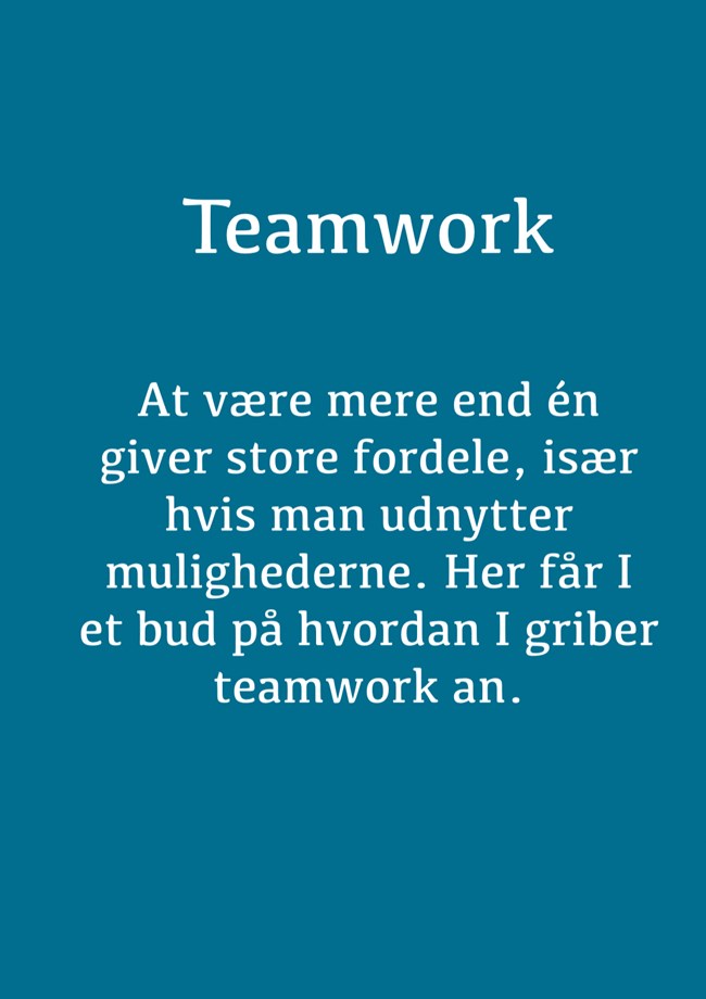 10. Teamwork