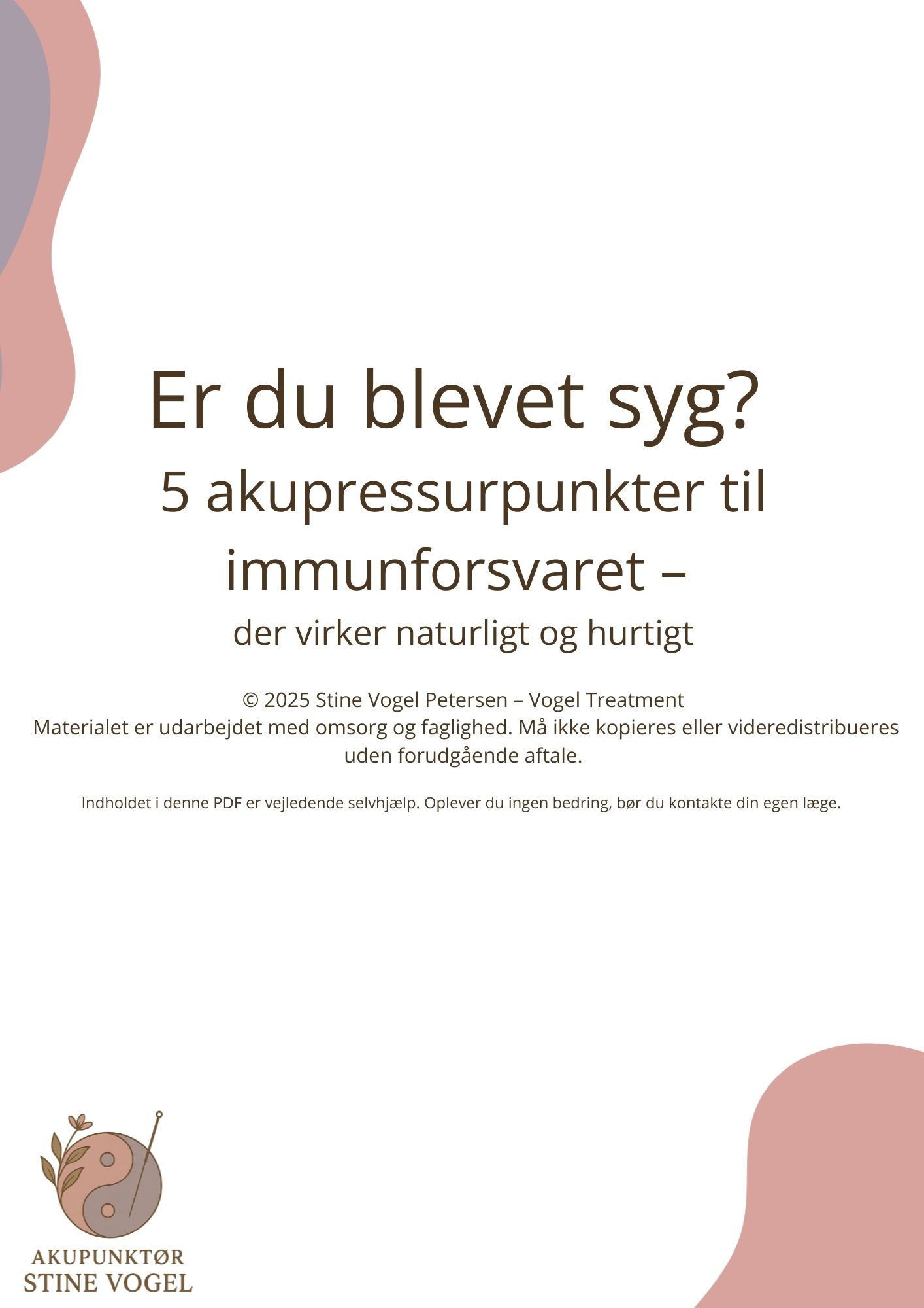 Støt dit immunforsvar, - En enkel guide til akupressur i hverdagen